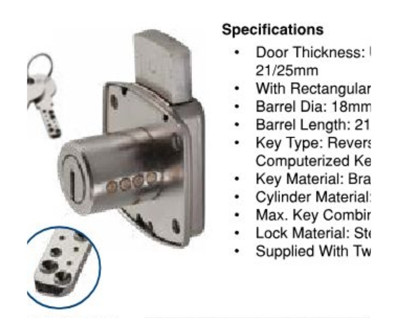 Small Cupboard Lock