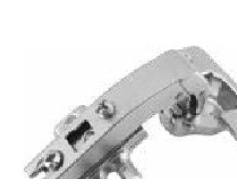 Auto Close Screw-On Blind Corner Hinge With 2 Hole Mounting Plate