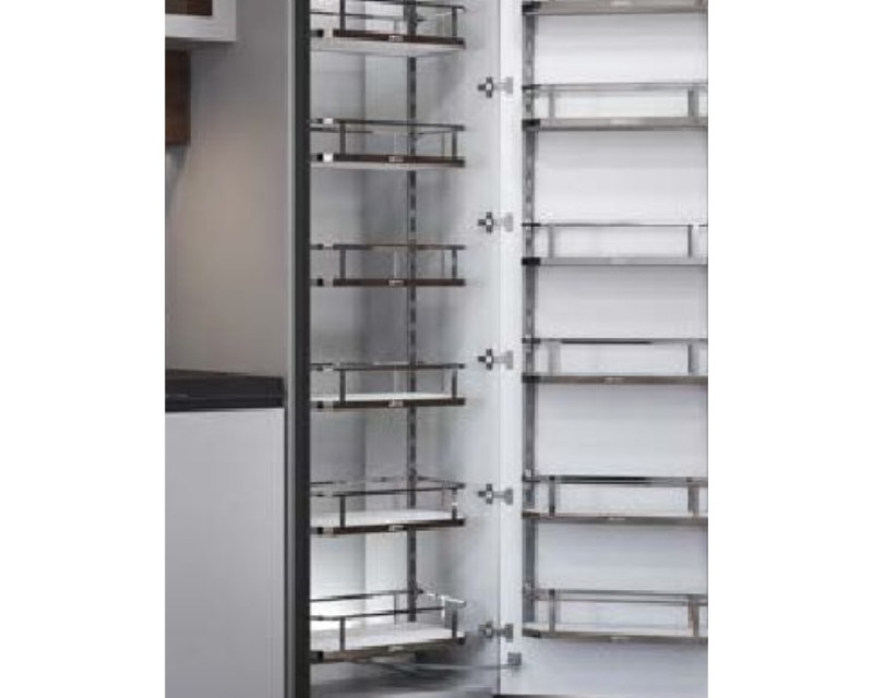 Kitchen Tall Unit (Chrome Basket)